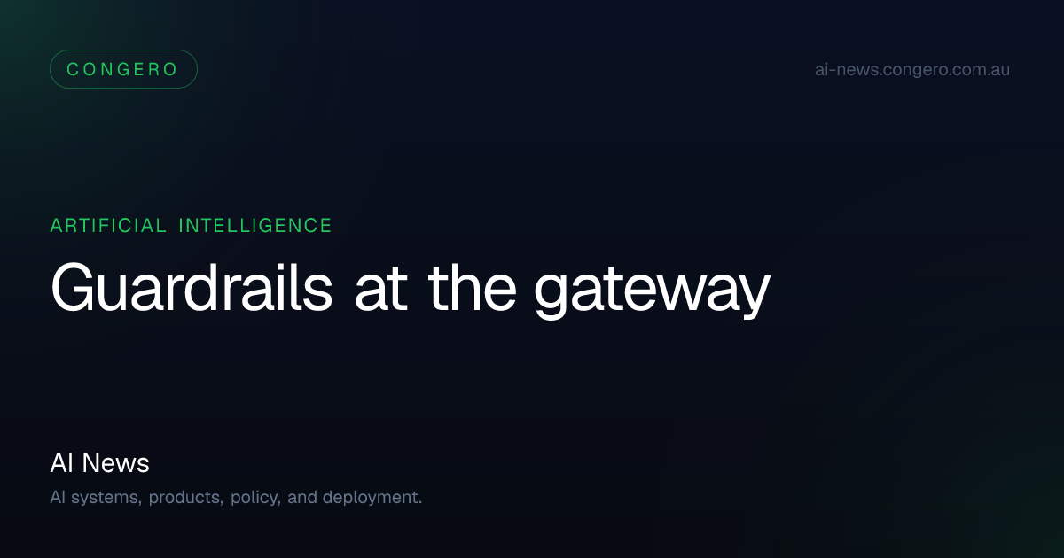 Guardrails at the Gateway: Model Armor and AI Inference on GKE | AI News