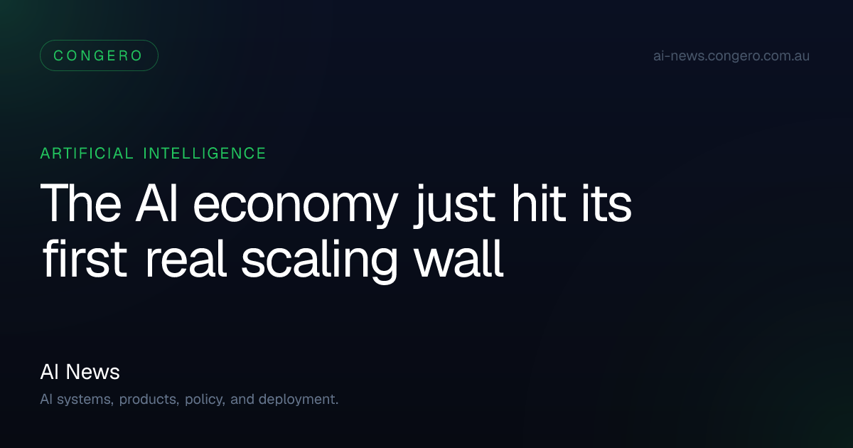 The AI economy is hitting hardware and data bottlenecks | AI News